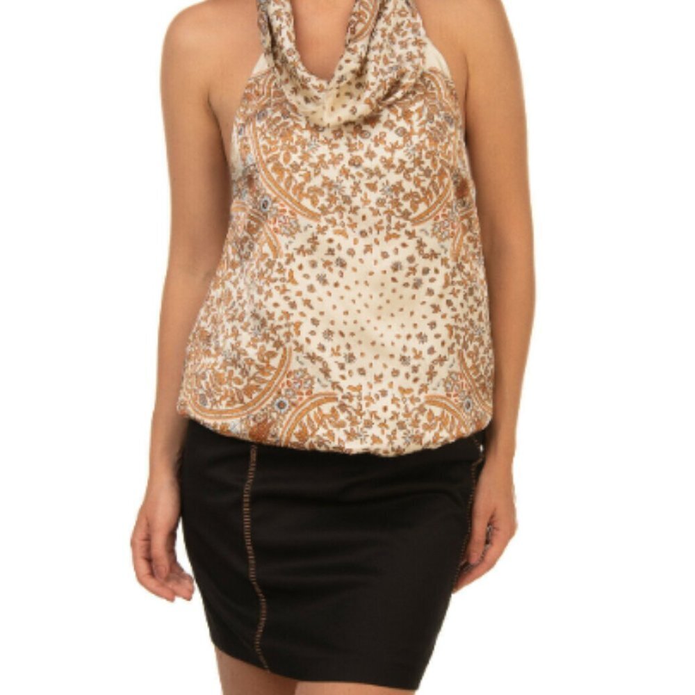 NWT LIU JO Silk Blouson Dress